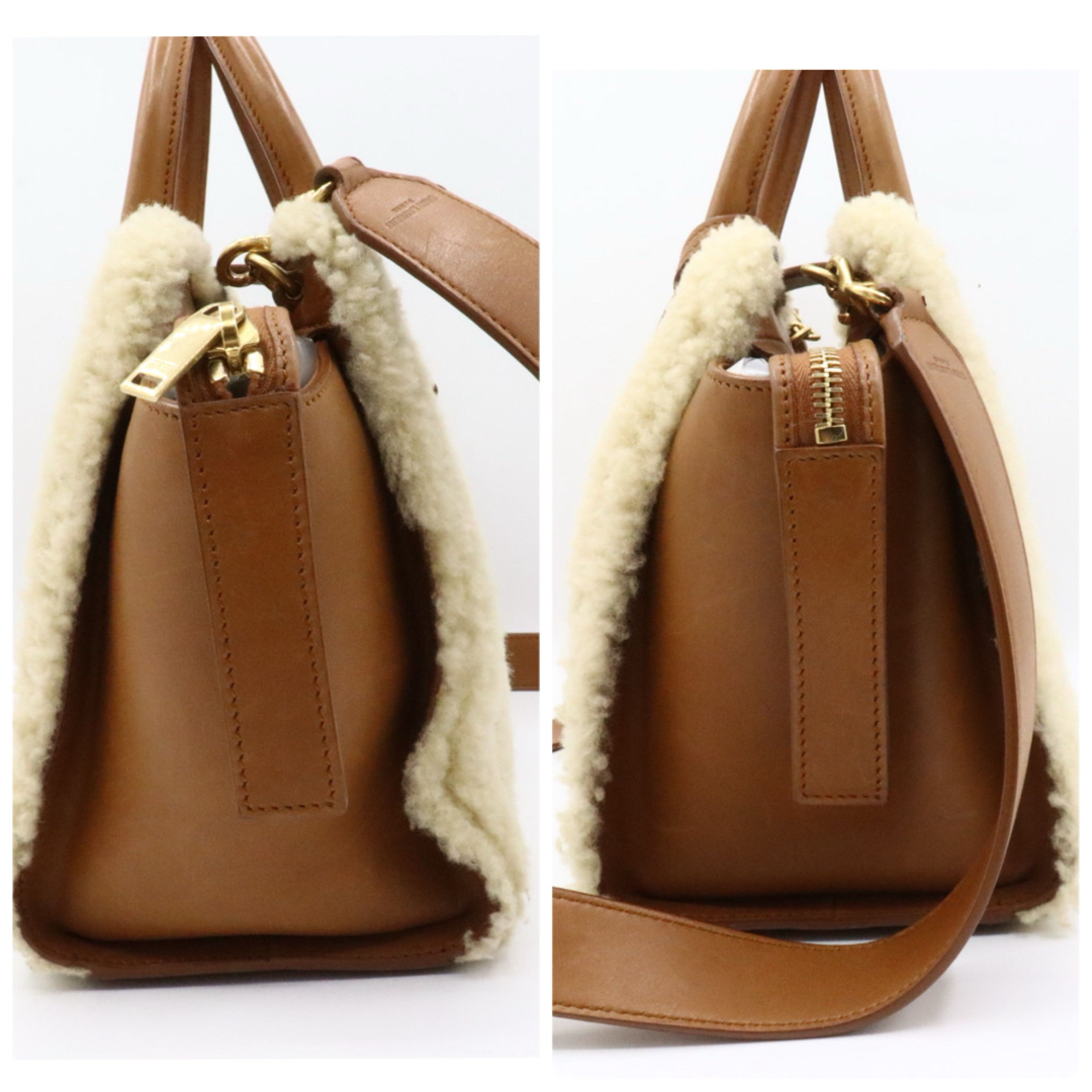 美品 サンローラン パリ ダウンタウンカバス 2wayバッグ ボア 美品 サンローラン パリ ダウンタウンカバス 2wayバッグ ボア