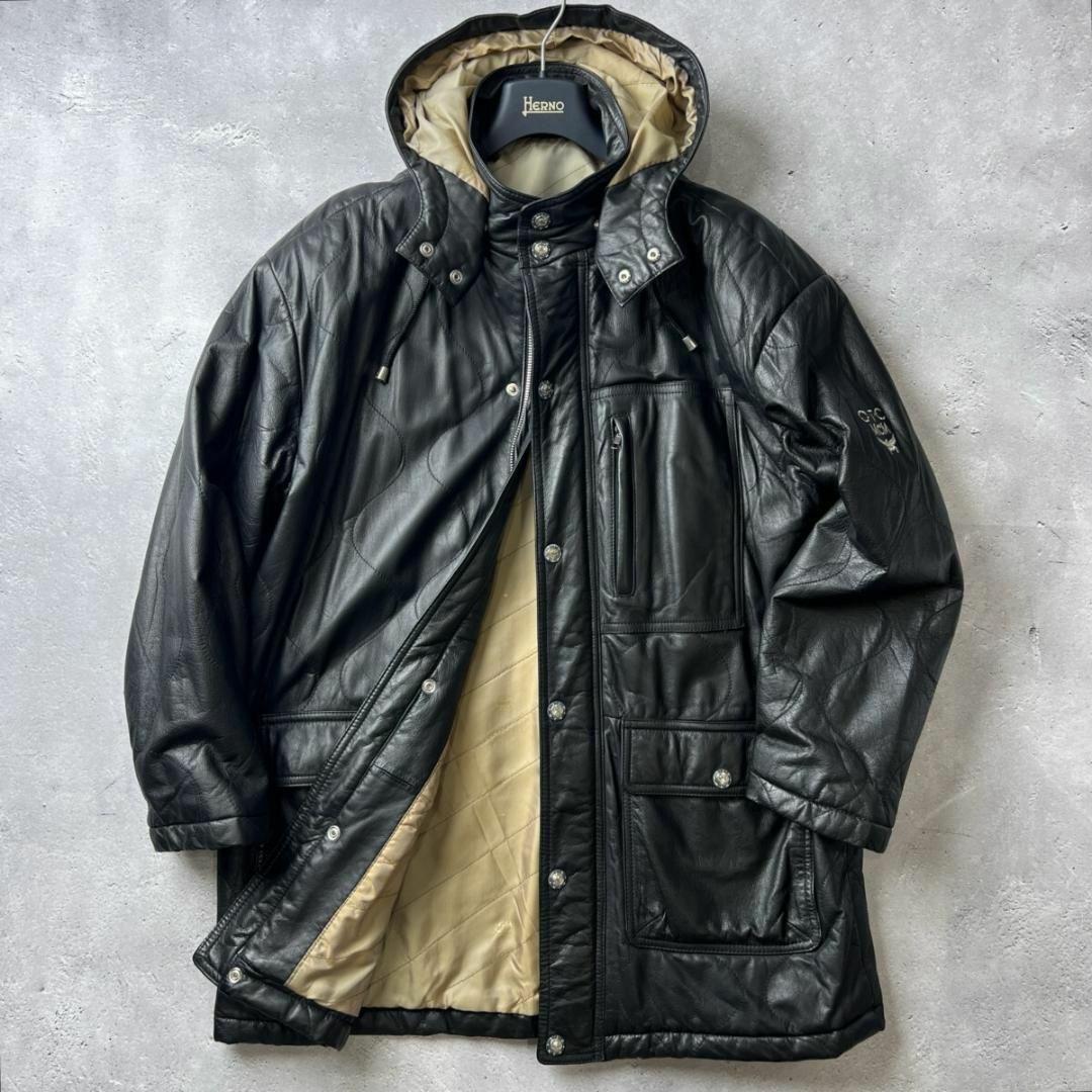 MCM - 入手困難 90s O.T.C by MCM 牛革 本革 フード付き レザー MCM - 入手困難 90s O.T.C by MCM 牛革 本革 フード付き レザー