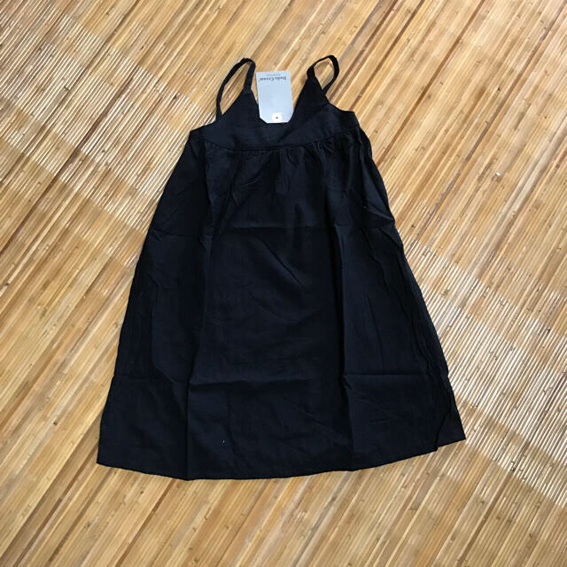 ♡各色サイズ1点のみ♡シンプルロングワンピース ブラック キッズ/ベビー/マタニティのキッズ服女の子用(90cm~)(ワンピース)の商品写真