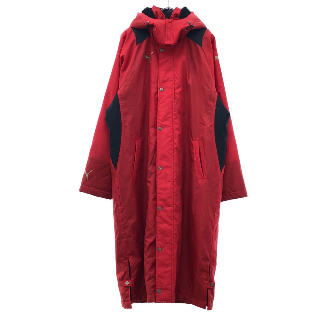 PUMA - プーマ ベンチコート S-M レッド PUMA 裏ボア メンズの PUMA - プーマ ベンチコート S-M レッド PUMA 裏ボア メンズの