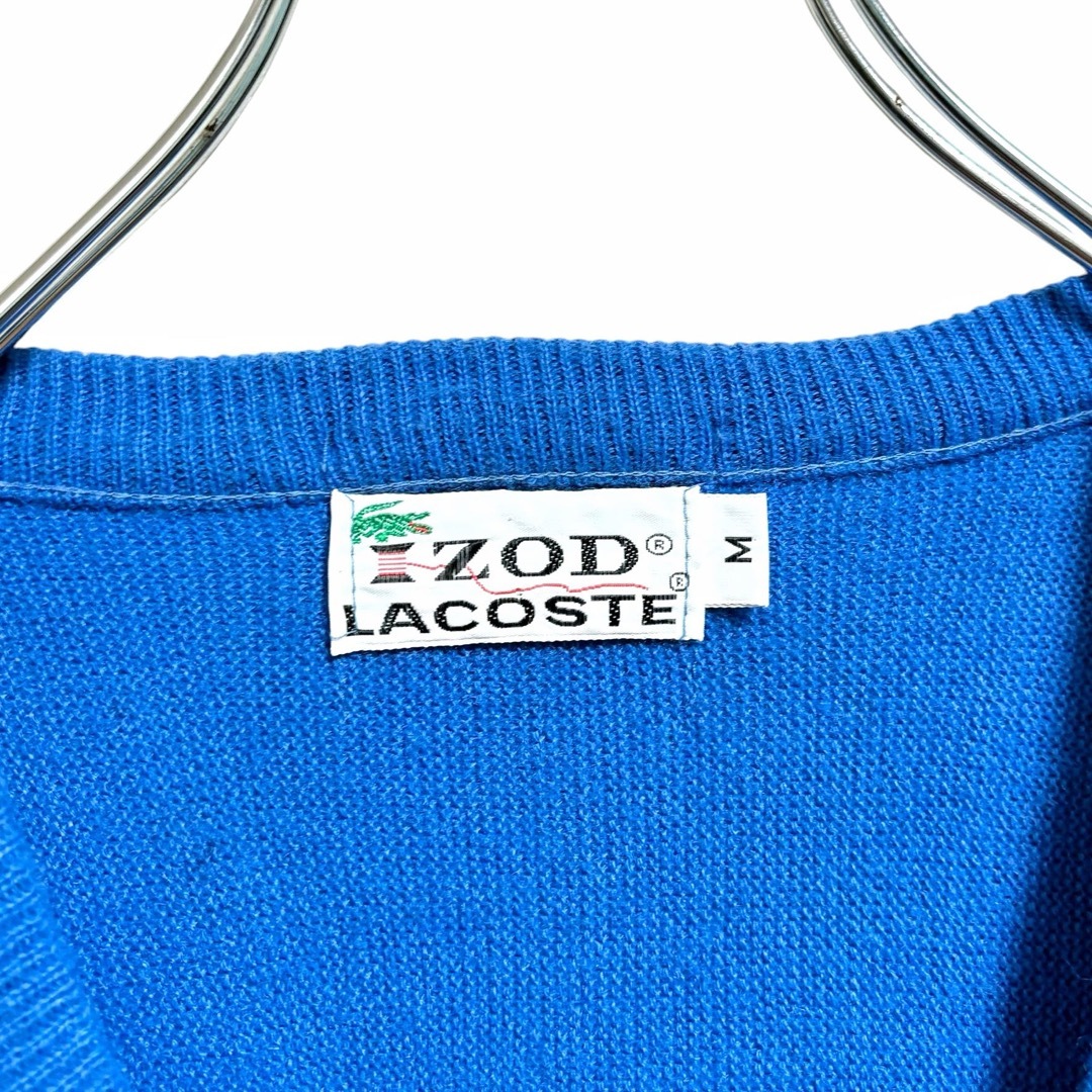 LACOSTE - 【70s】 IZOD ラコステ ディープ Vネック ニット LACOSTE - 【70s】 IZOD ラコステ ディープ Vネック ニット
