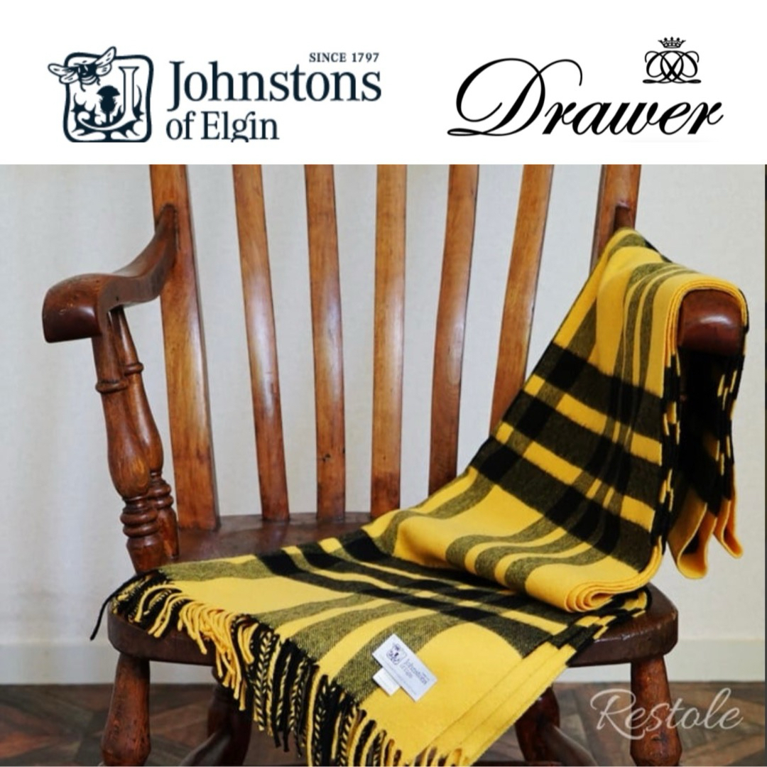 Johnstons - Drawer別注ジョンストンズJohnstonsカシミヤ大判 Johnstons - Drawer別注ジョンストンズJohnstonsカシミヤ大判