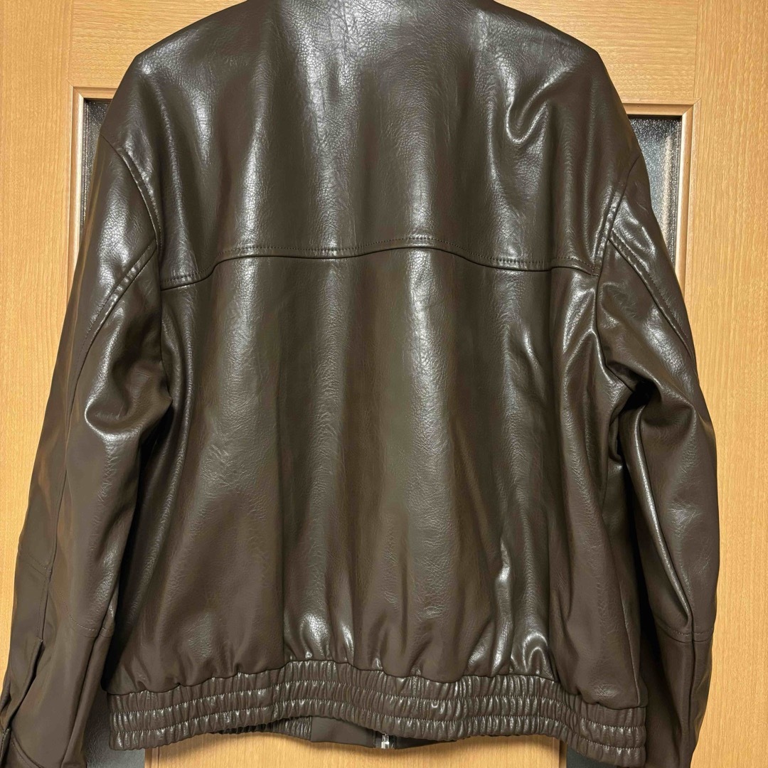ZARA - ZARA フェイクレザーボンバージャケットの通販 by ぐぐ's ZARA - ZARA フェイクレザーボンバージャケットの通販 by ぐぐ's