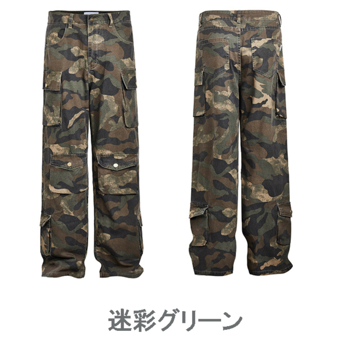 BALENCIAGA - ビンテージ加工 迷彩 ワーク カーゴパンツの通販 BALENCIAGA - ビンテージ加工 迷彩 ワーク カーゴパンツの通販