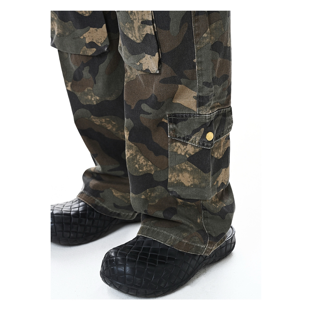 BALENCIAGA - ビンテージ加工 迷彩 ワーク カーゴパンツの通販 BALENCIAGA - ビンテージ加工 迷彩 ワーク カーゴパンツの通販