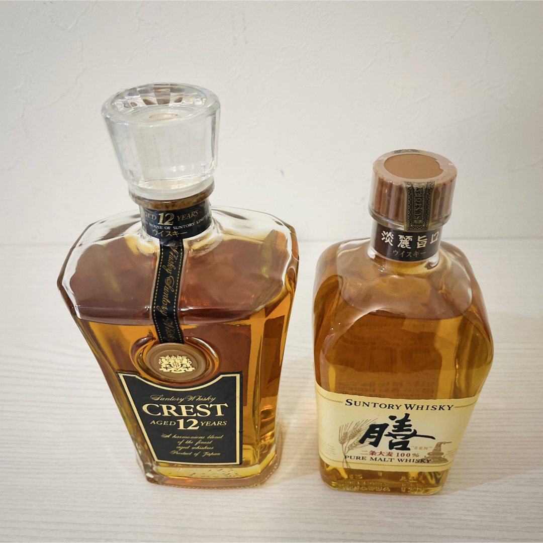 サントリー クレスト12年 膳 2本セット 終売品 古酒 ウイスキー 山崎 サントリー クレスト12年 膳 2本セット 終売品 古酒 ウイスキー 山崎