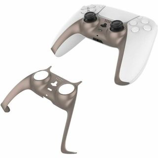 PS5コントローラー用　カバー　シルバー　装飾ケース PS5 防キズ　軽量(その他)