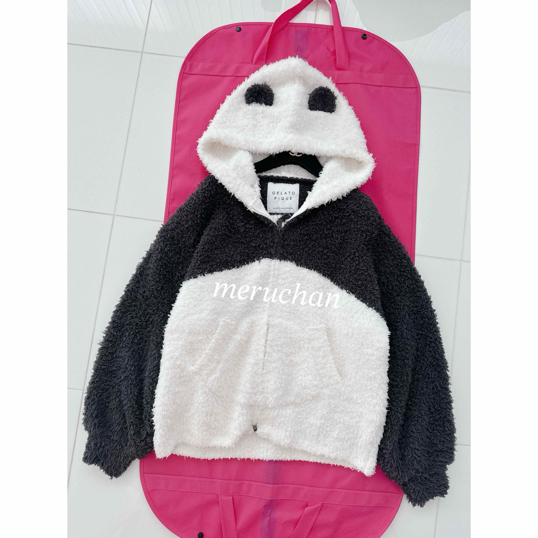 【完売品】　ジェラートピケ　セットアップ　パンダ　ハロウィン ジェラートピケ ハロウィン限定 パンダモコモコセットアップ