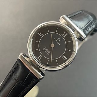 OMEGA - 【可動 正規品】 オメガ 腕時計 ブラック ラウンド OMEGA - 【可動 正規品】 オメガ 腕時計 ブラック ラウンド
