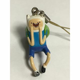【21日削除】アドベンチャータイム フィギュアストラップ　フィン ガチャガチャ(キャラクターグッズ)