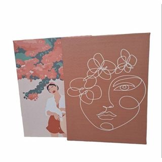 ❤️韓国❤️アートパネル　インテリア　壁飾り　おしゃれ　ピンク　壁掛け　新居(ウェルカムボード)