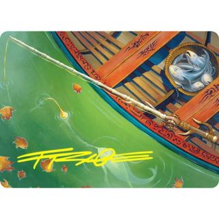 【金色箔押し】マジックザギャザリング FDN JP 18/54 釣り竿 (日本語版 アート・カード) ファウンデーションズ (MTG)(その他)