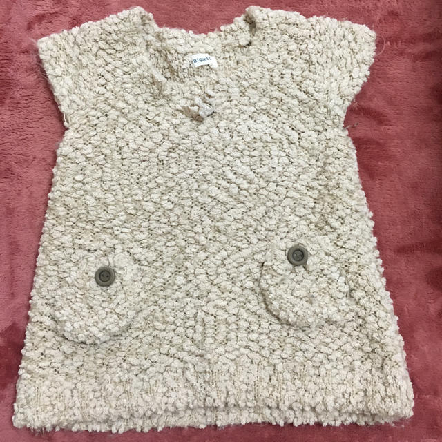 Biquette(ビケット)のビケット ニットチュニック キッズ/ベビー/マタニティのキッズ服女の子用(90cm~)(ニット)の商品写真