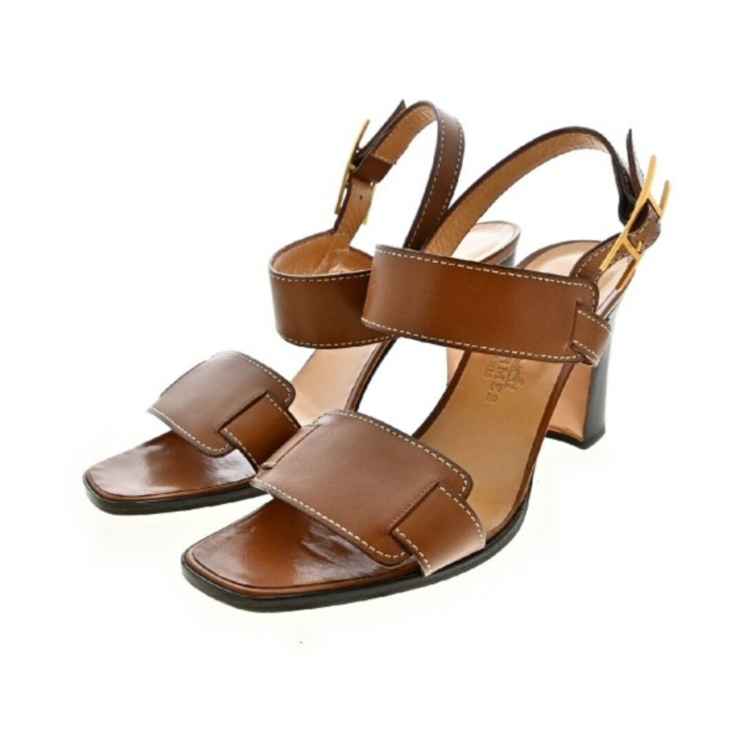 HERMES エルメス サンダル 茶 EU35(21.5cm位) 4103524L0003 HERMES エルメス サンダル EU35(21.5cm位) 茶 【古着】