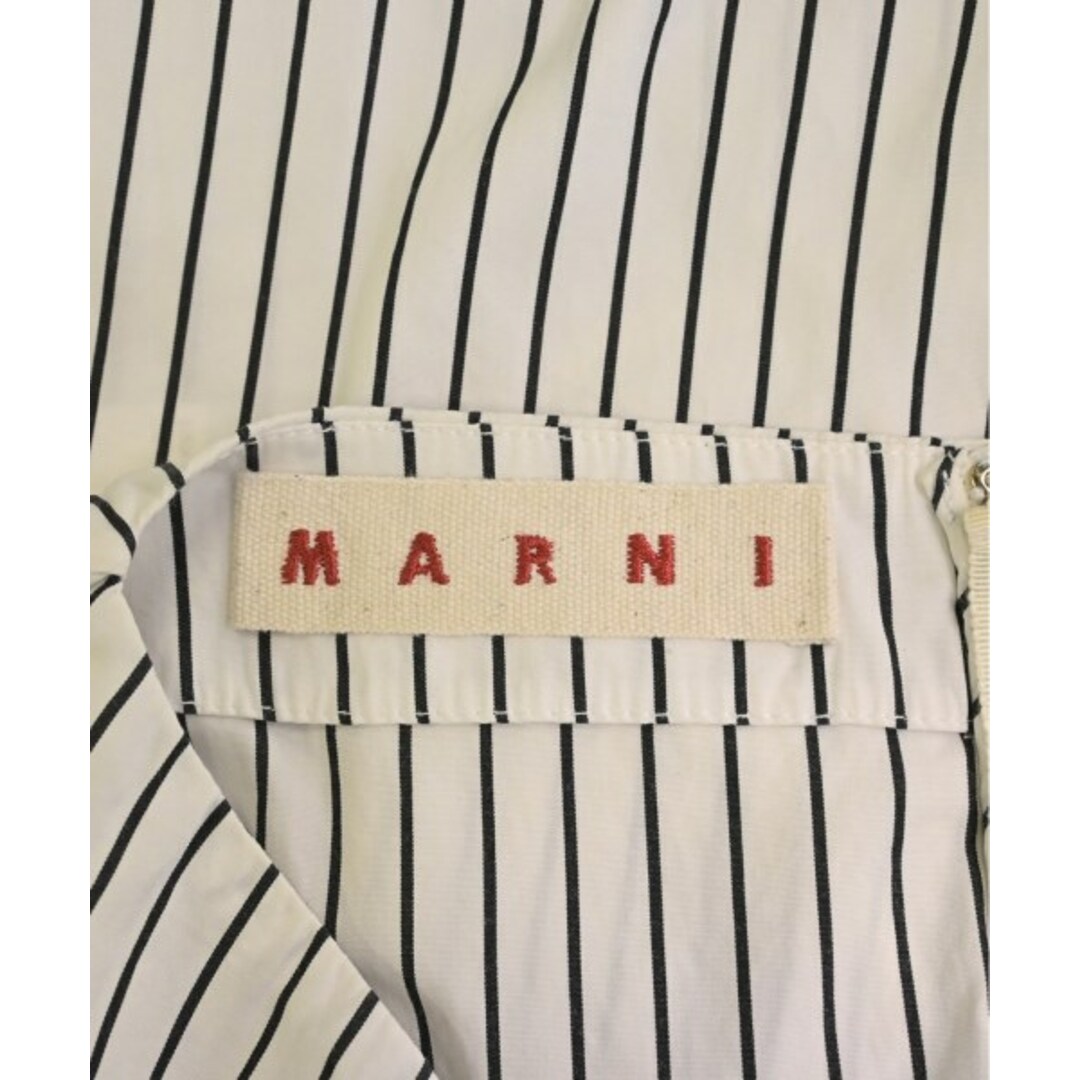 MARNI マルニ ブラウス 36(XS位) 白x黒(ストライプ) 【古着】 MARNI マルニ ブラウス 36(XS位) 白x黒(ストライプ) 【古着】