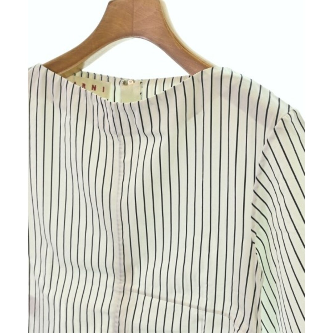 MARNI マルニ ブラウス 36(XS位) 白x黒(ストライプ) 【古着】 MARNI マルニ ブラウス 36(XS位) 白x黒(ストライプ) 【古着】