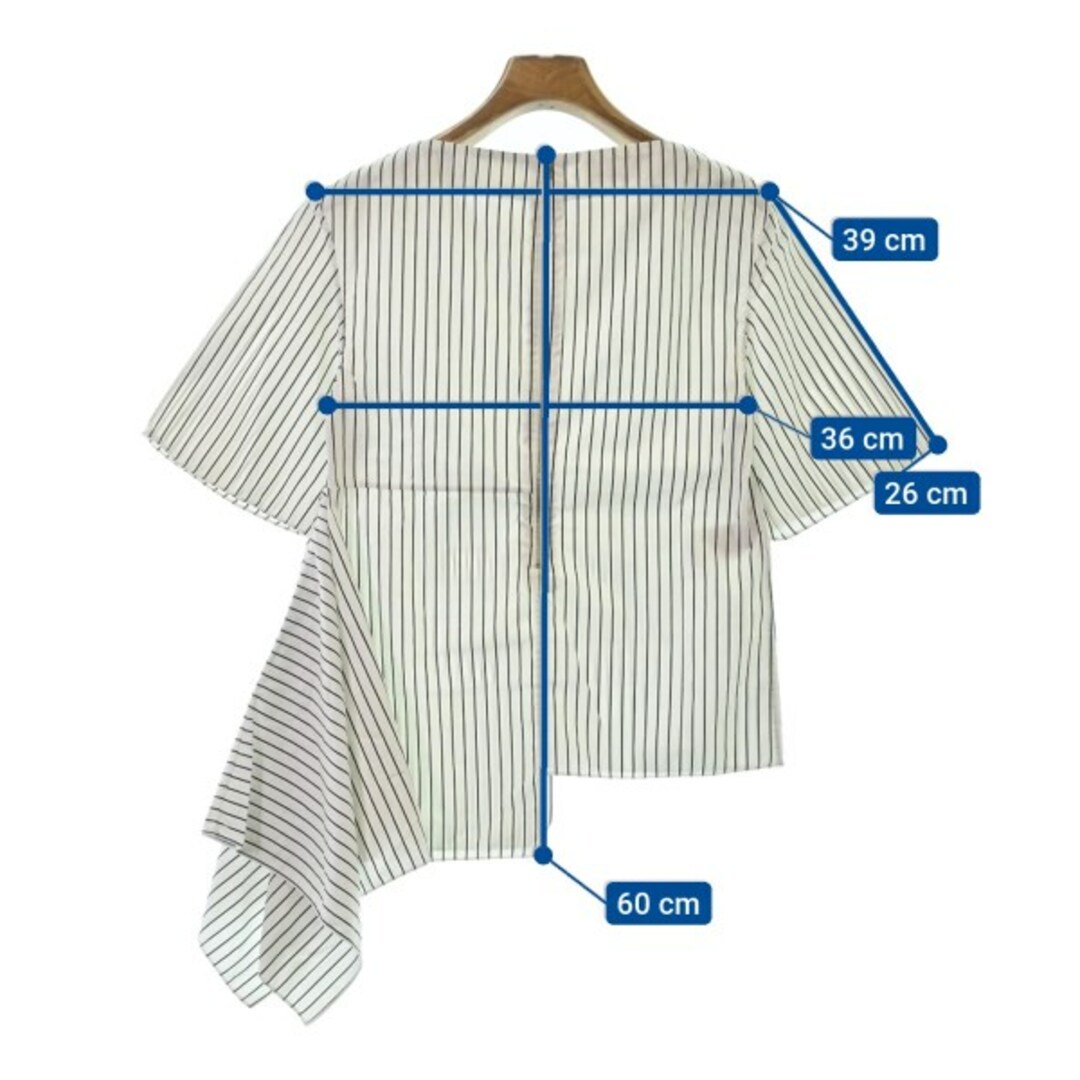 MARNI マルニ ブラウス 36(XS位) 白x黒(ストライプ) 【古着】 MARNI マルニ ブラウス 36(XS位) 白x黒(ストライプ) 【古着】