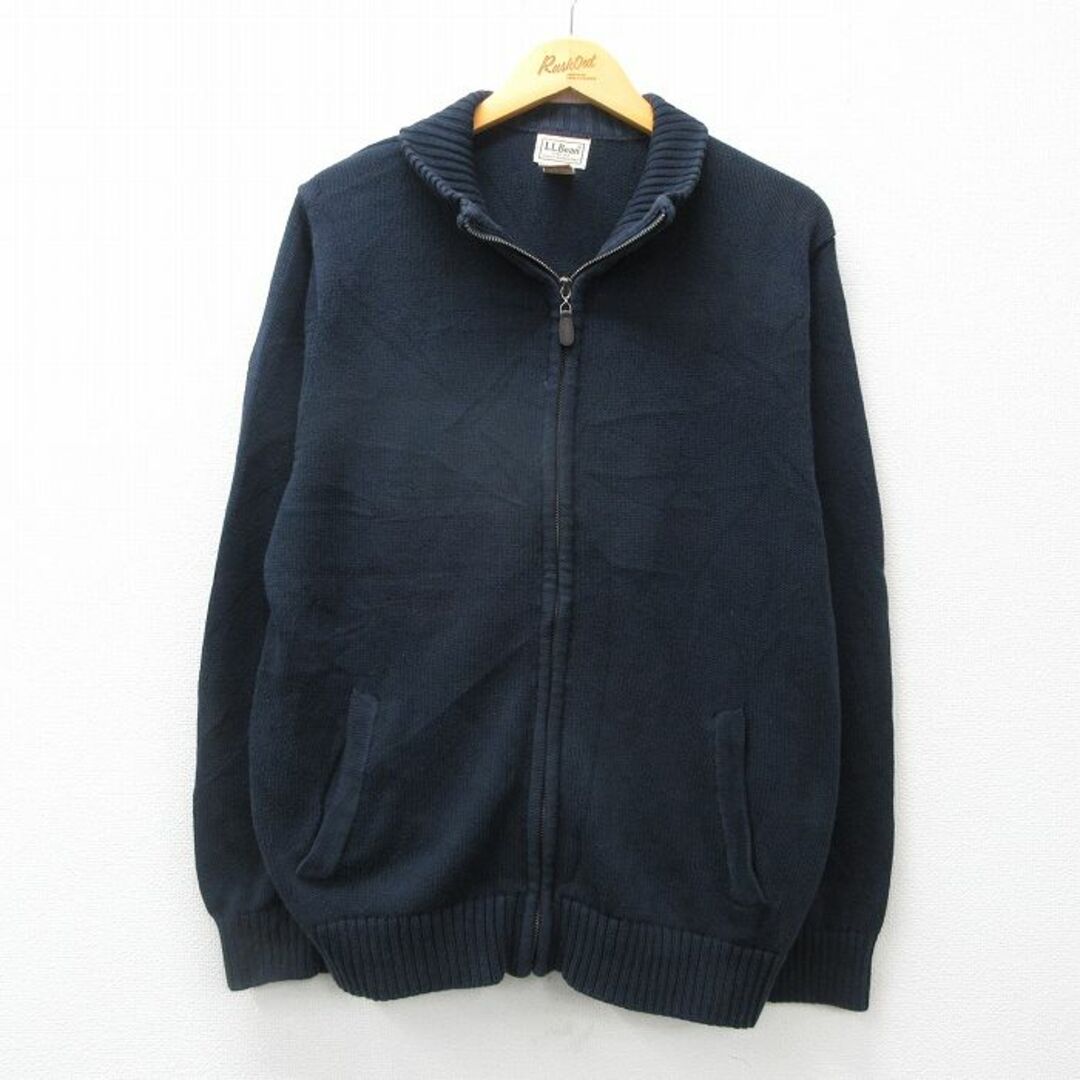 【おまけ付】 - L.L.Bean XL☆古着 フルジップ 長袖 LLBEAN エルエルビーン 男性用