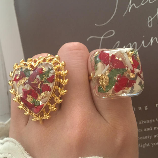 Dryflower ring🌹 ハンドメイドのアクセサリー(リング)の商品写真