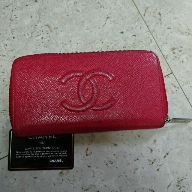 【イチゴさま専用】CHANELラウンドファスナー長財布 | フリマアプリ ラクマ