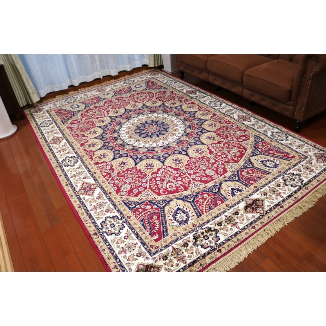 ペルシャ柄絨毯 200×290 新品未使用 6畳 大判ラグ カーペット 訳あり ペルシャ柄絨毯 200×290 新品未使用 6畳 大判ラグ カーペット 訳あり