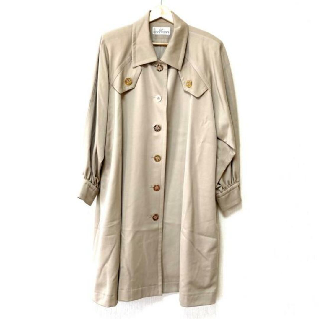 GIVENCHY life(ジバンシーライフ) コート サイズ11 M レディース - ベージュ×ゴールド 長袖/春/秋