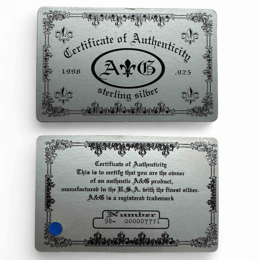 A&G - 【希少品】A&G エーアンドジー クロス シルバーリング 925 A&G - 【希少品】A&G エーアンドジー クロス シルバーリング 925