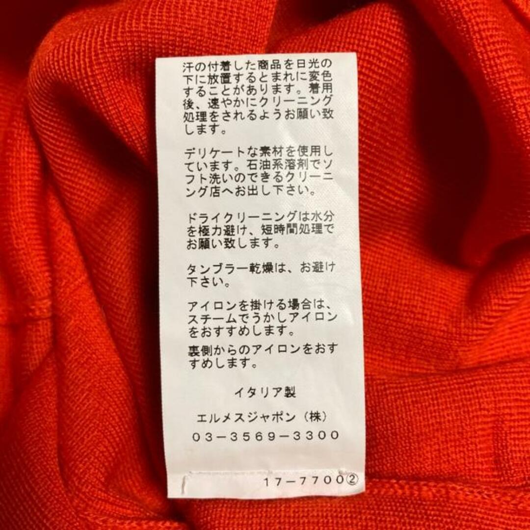 HERMES(エルメス) 長袖セーター サイズ40 M レディース - オレンジ HERMES(エルメス) 長袖セーター サイズ40 M レディース - オレンジ
