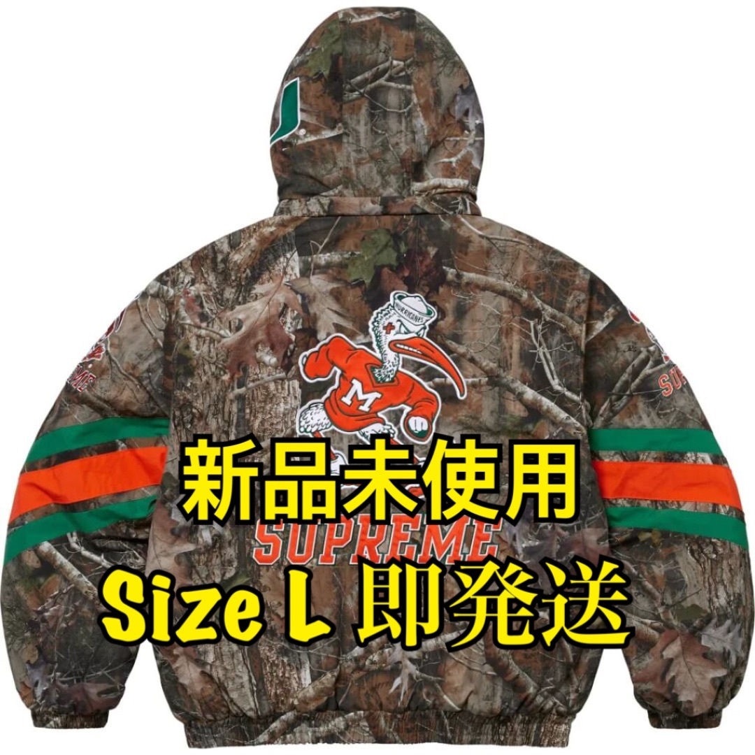Gジャン+デニムジャケット Supreme - Supreme NCAA Hooded Stadium Jacket L