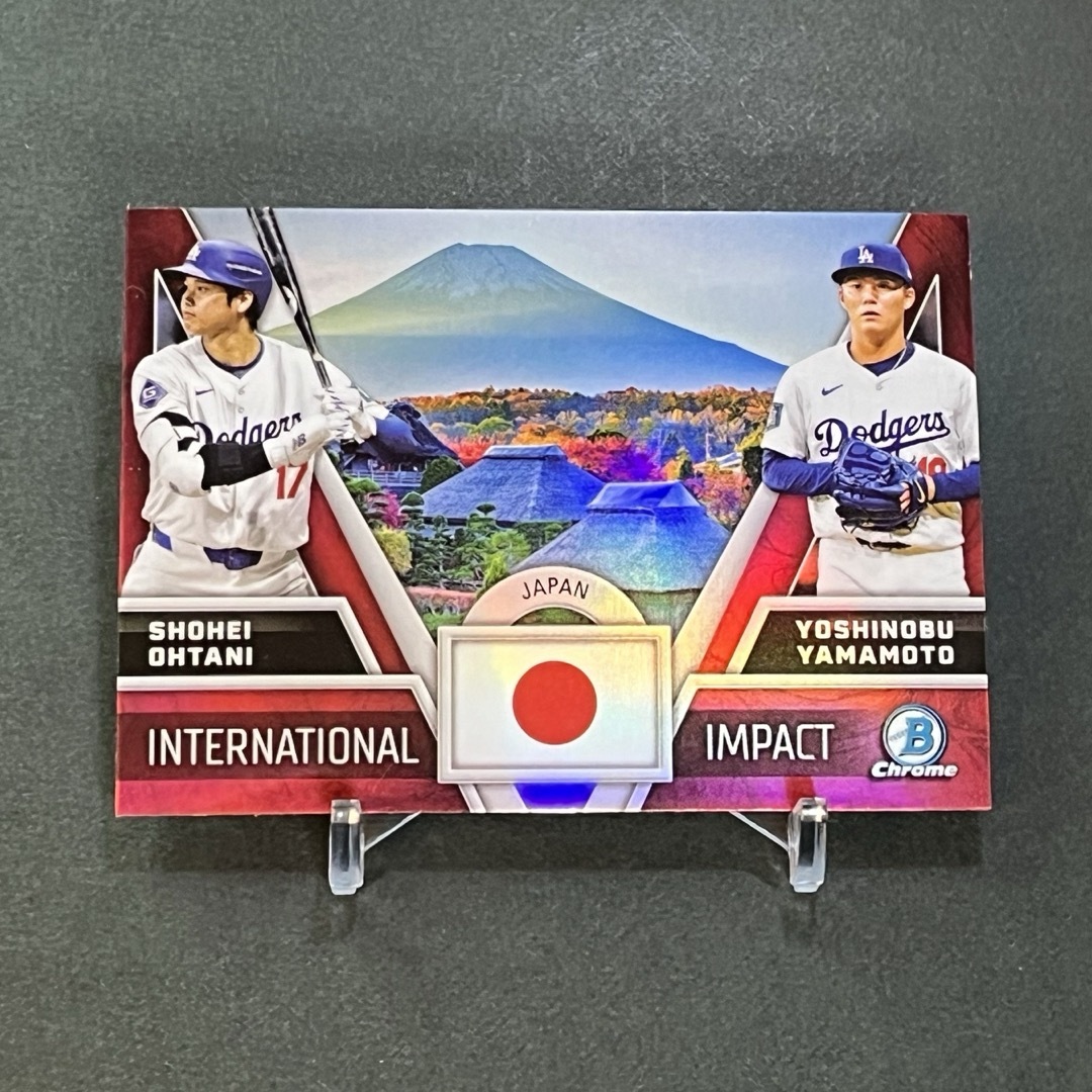 2024 Topps Chrome 山本由伸 直筆サイン カード 大谷翔平(大谷 2024 Topps Chrome 山本由伸 直筆サイン カード 大谷翔平(大谷