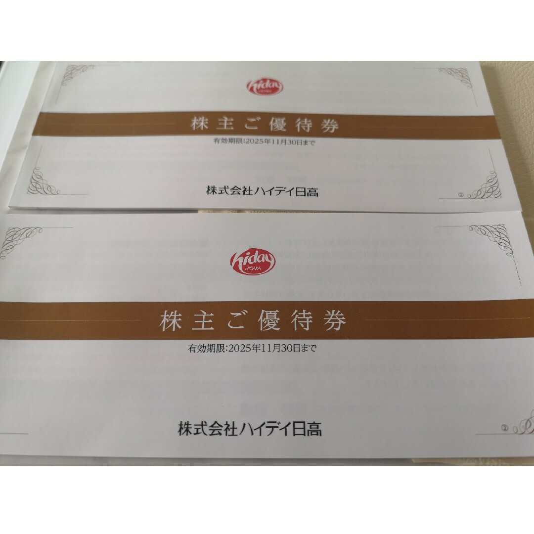 ハイディ日高株主優待1万円分 チケットの優待券/割引券(レストラン/食事券)の商品写真