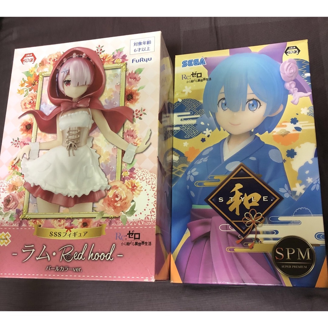 リゼロ レム ラム フィギュア2点セット 和スタイル REDhoodの リゼロ レム ラム フィギュア2点セット 和スタイル REDhoodの