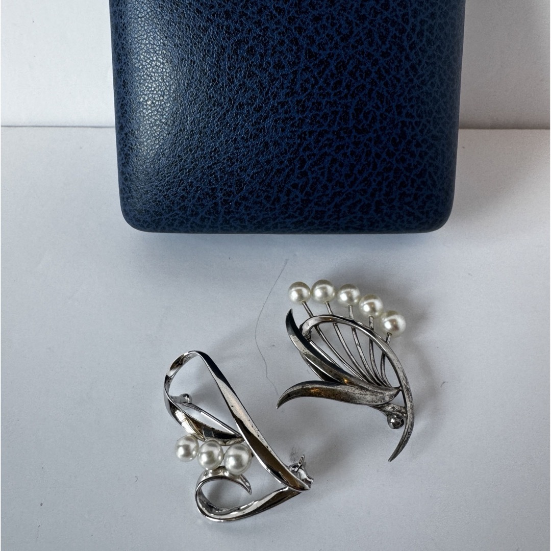 MIKIMOTO ミキモト SV パールブローチ セット MIKIMOTO ミキモト SV パールブローチ セット