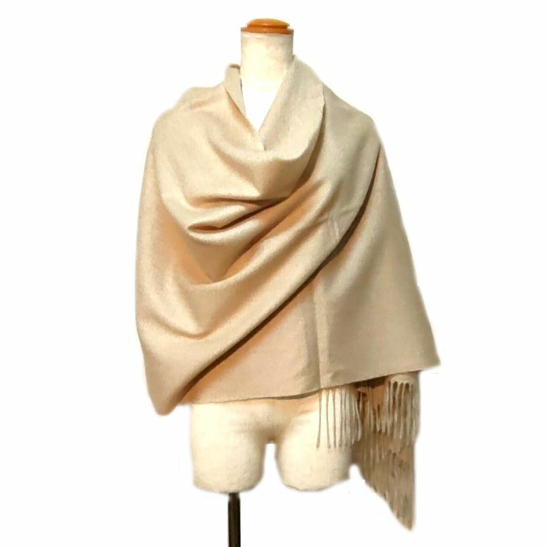 値下中 60cm幅 無染色100% カシミヤストール60×190cm 新品の 値下中 60cm幅 無染色100% カシミヤストール60×190cm 新品の