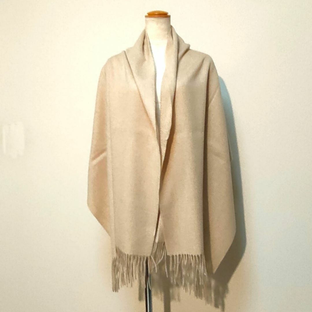 値下中 60cm幅 無染色100% カシミヤストール60×190cm 新品の 値下中 60cm幅 無染色100% カシミヤストール60×190cm 新品の