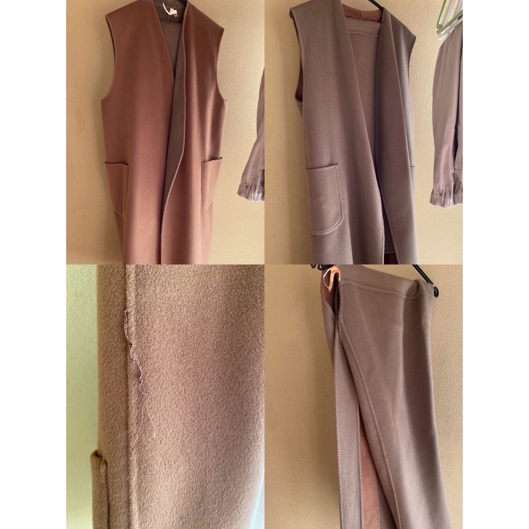6 (ROKU) - <6(ROKU)>REVER VEST×BOLERO COAT/コート の通販 6 (ROKU) - <6(ROKU)>REVER VEST×BOLERO COAT/コート の通販