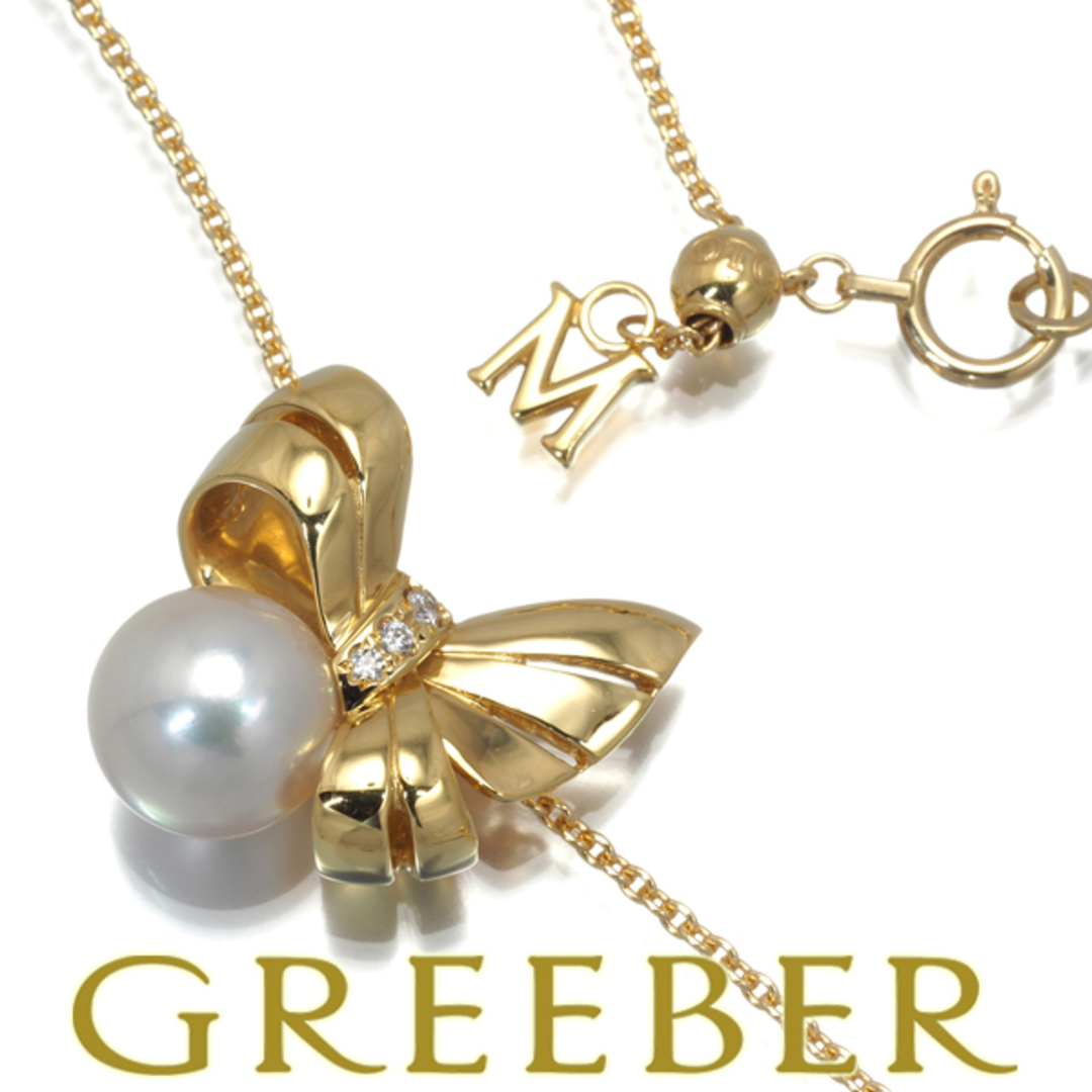 MIKIMOTO - ミキモト ネックレス パール 真珠 8.2mm ダイヤ MIKIMOTO - ミキモト ネックレス パール 真珠 8.2mm ダイヤ