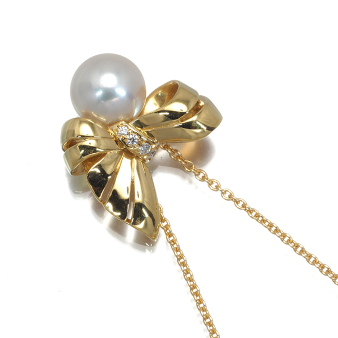 MIKIMOTO - ミキモト ネックレス パール 真珠 8.2mm ダイヤ MIKIMOTO - ミキモト ネックレス パール 真珠 8.2mm ダイヤ