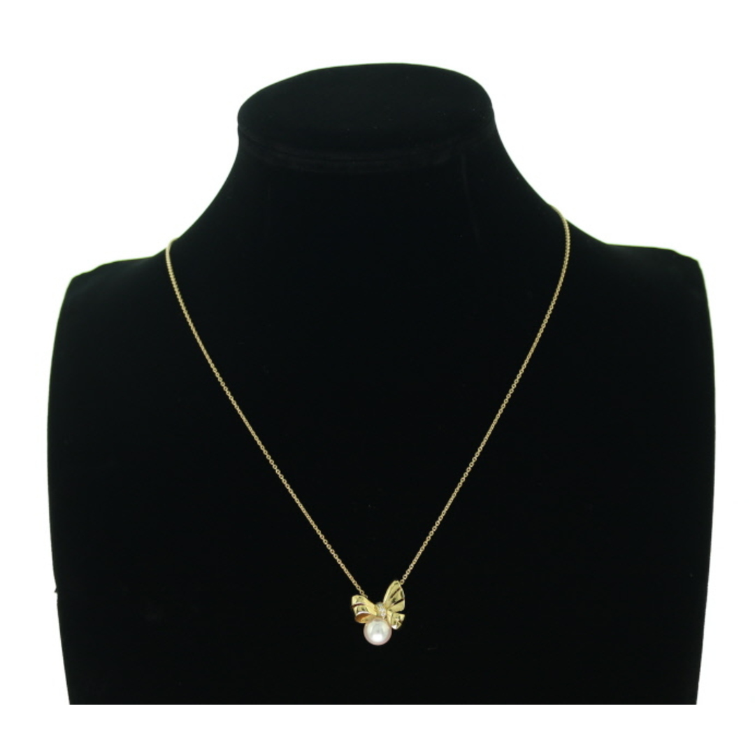 MIKIMOTO - ミキモト ネックレス パール 真珠 8.2mm ダイヤ MIKIMOTO - ミキモト ネックレス パール 真珠 8.2mm ダイヤ
