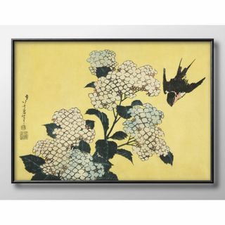 15387■A3 アート ポスター『葛飾北斎　日本画』絵画 マット(その他)