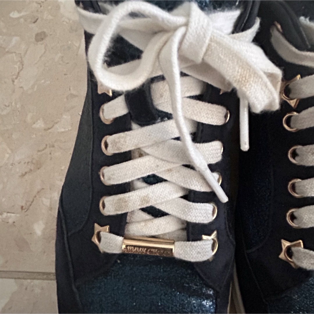 JIMMY CHOO(ジミーチュウ)のJimmy Choo スニーカー サイズ39ネイビー スウェード レディースの靴/シューズ(スニーカー)の商品写真