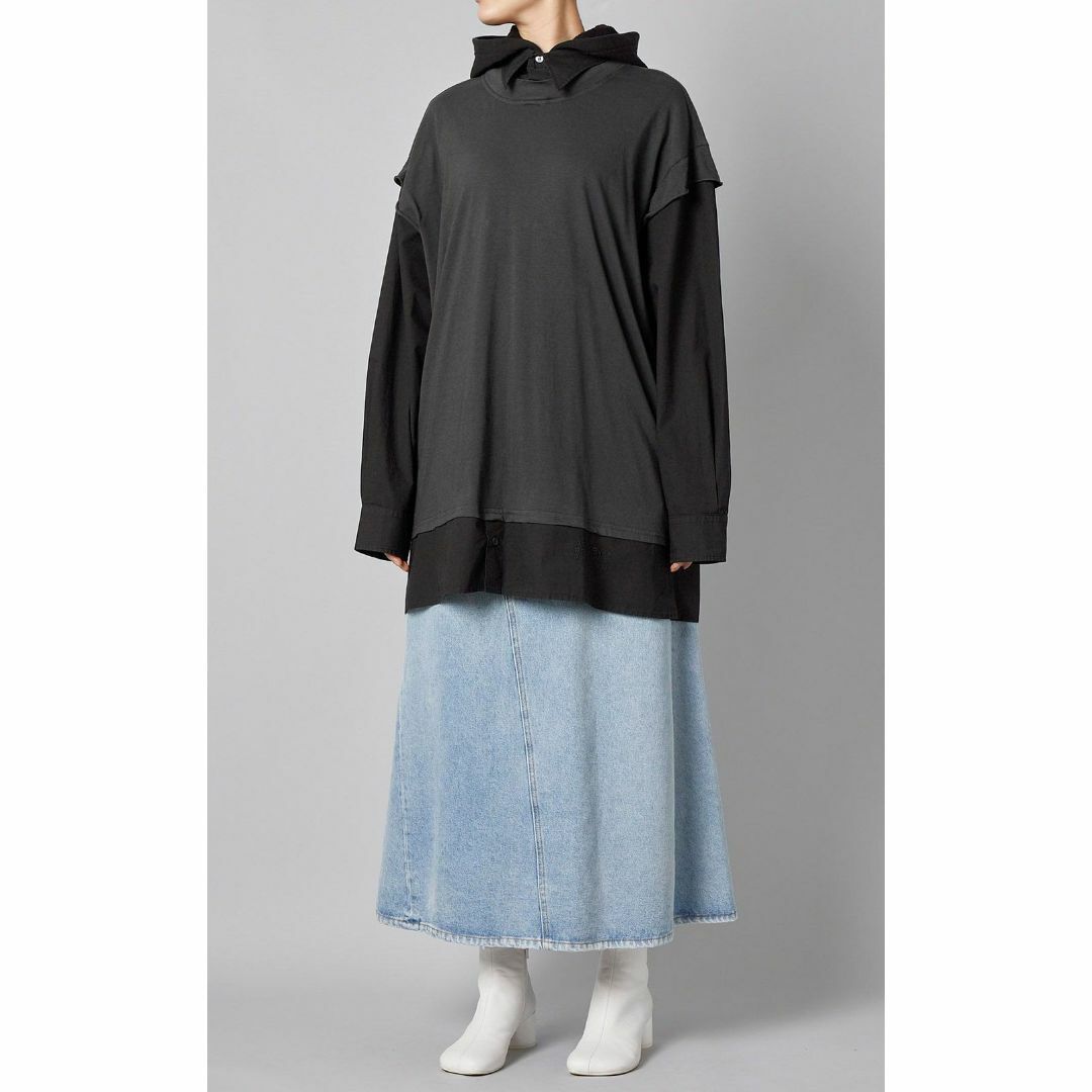 MM6 Maison Margiela フェイクレイヤードフーディトップス MM6 Maison Margiela フェイクレイヤードフーディトップス