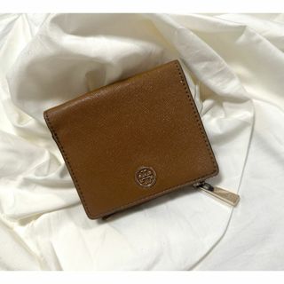 トリーバーチ(Tory Burch)のTORY BURCH　トリーバーチ　二つ折り財布 ミニウォレット　ブラウン(財布)