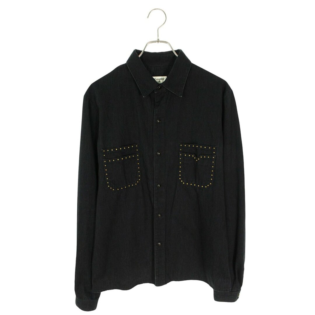 サンローランパリ 19SS 579546 YS881 スタッズ装飾長袖シャツ サンローランパリ 19SS 579546 YS881 スタッズ装飾長袖シャツ
