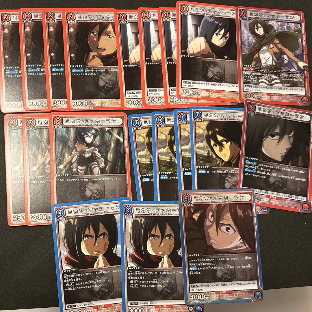ユニオンアリーナ 進撃の巨人 ミカサ エンタメ/ホビーのトレーディングカード(シングルカード)の商品写真