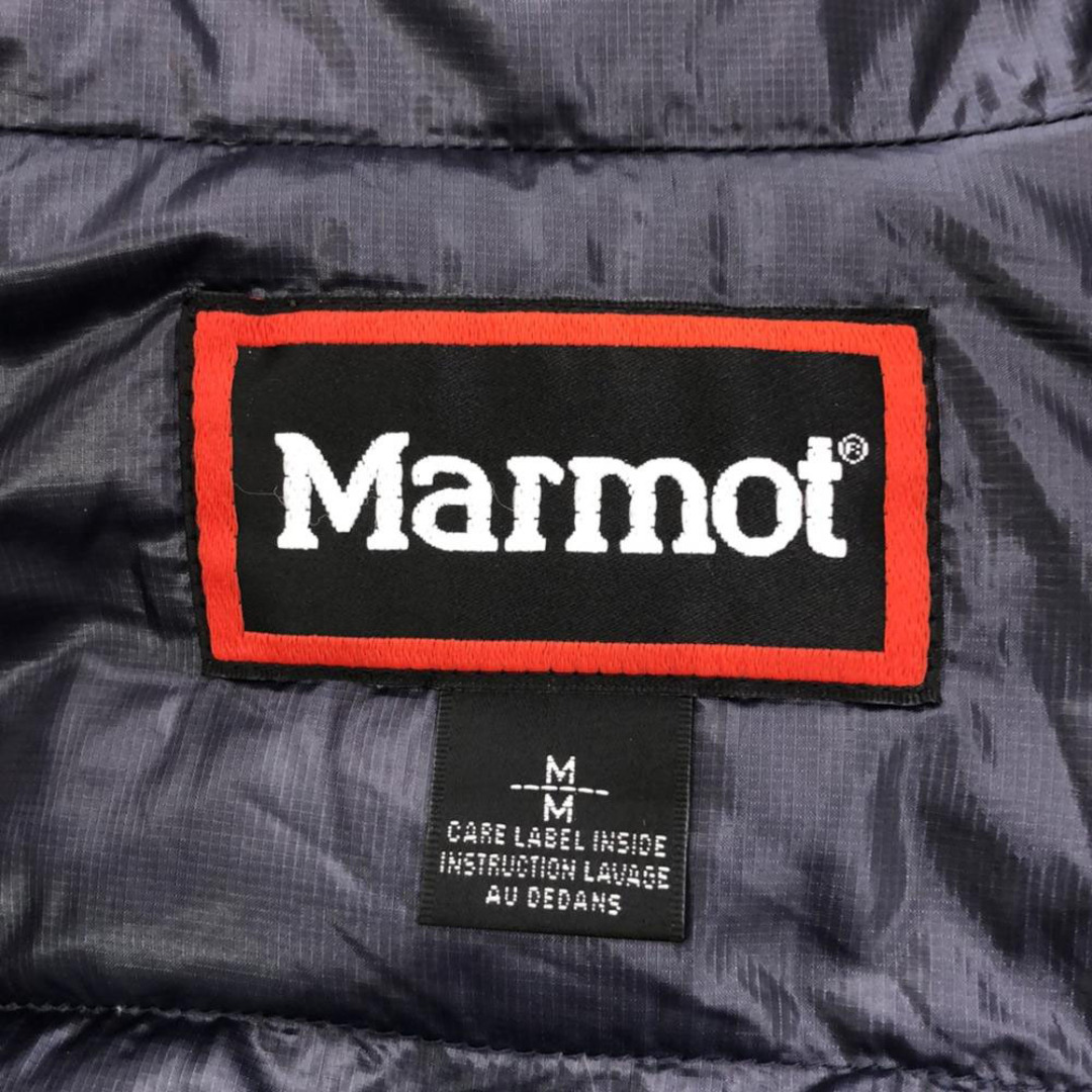 MARMOT - マーモット ロゴ刺繍 ダウンジャケット M ネイビー系 MARMOT - マーモット ロゴ刺繍 ダウンジャケット M ネイビー系