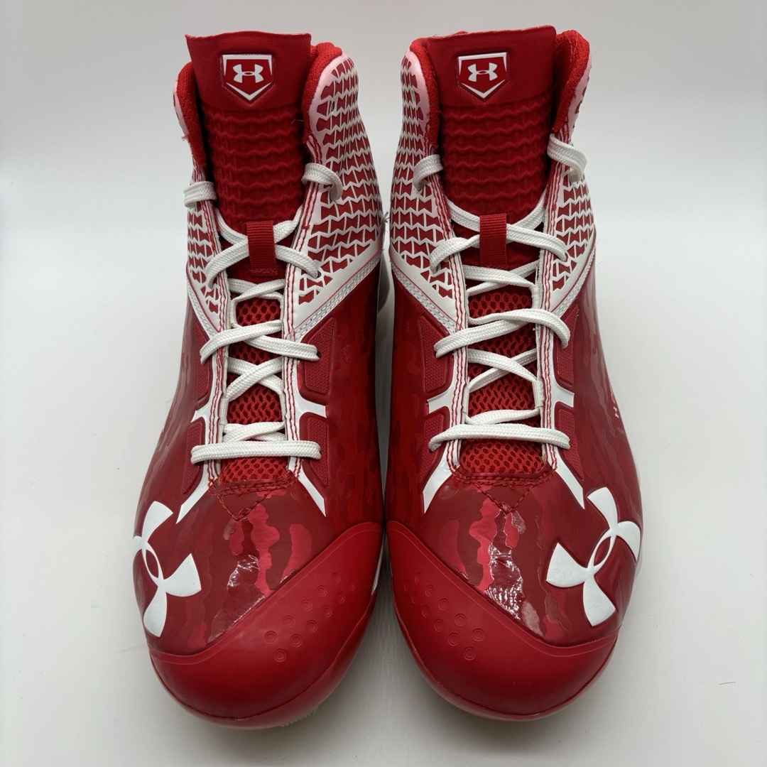 UNDER ARMOUR - アンダーアーマー 野球 スパイク レッド 赤 28 UNDER ARMOUR - アンダーアーマー 野球 スパイク レッド 赤 28