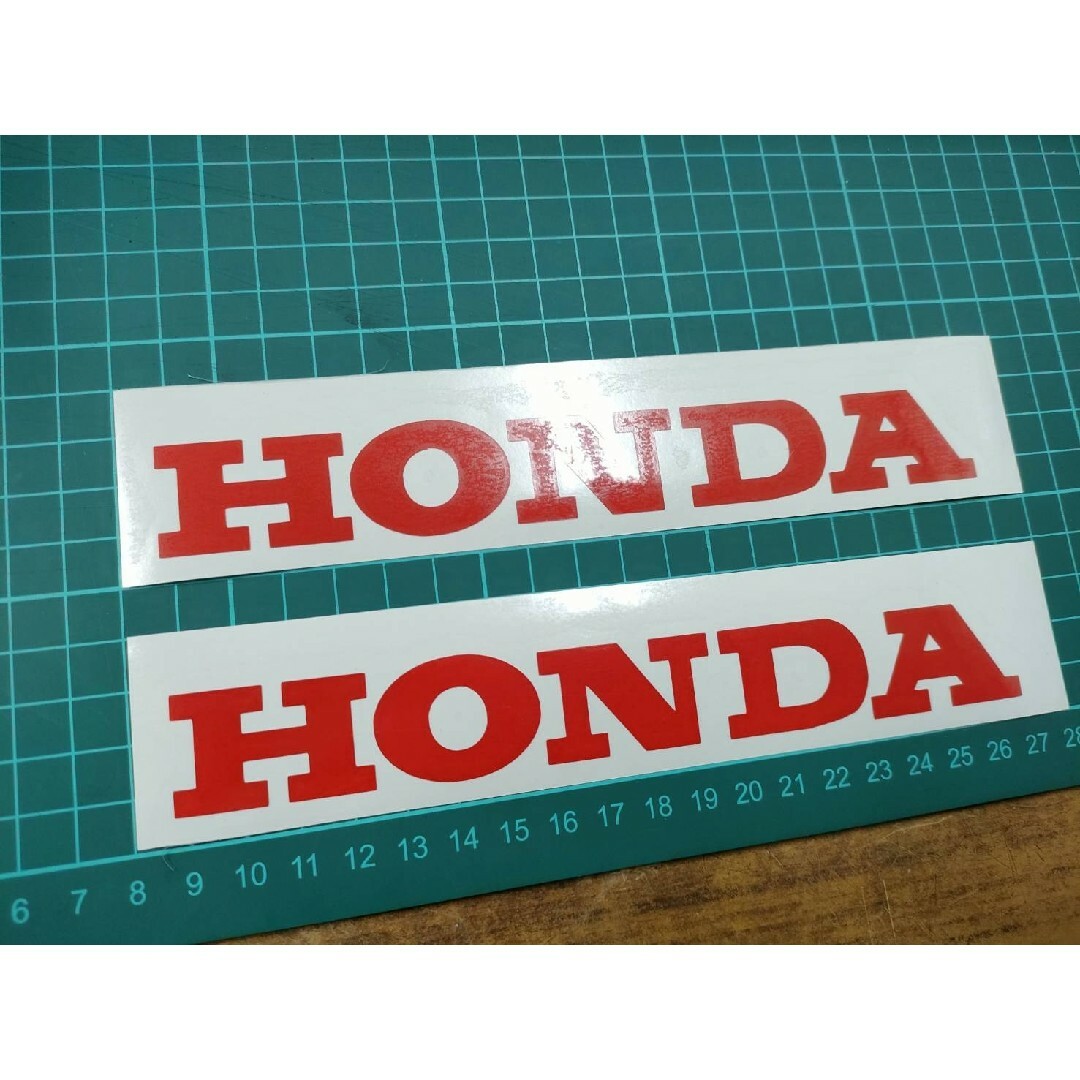 ホンダ HONDA ステッカー レッド 赤 2枚セット 180mm×25mmの通販 ホンダ HONDA ステッカー レッド 赤 2枚セット 180mm×25mmの通販