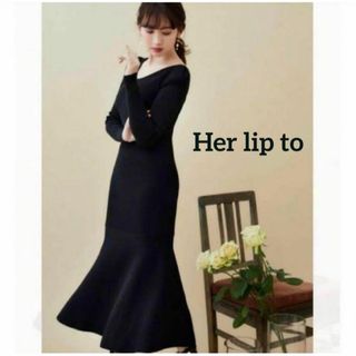Her lip to Paddington Long Dress black