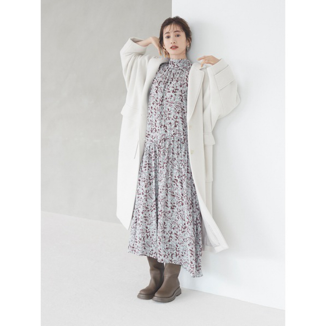 emmi - さわさわ様専用【emmi】リサイクルウールロングコートの emmi - さわさわ様専用【emmi】リサイクルウールロングコートの